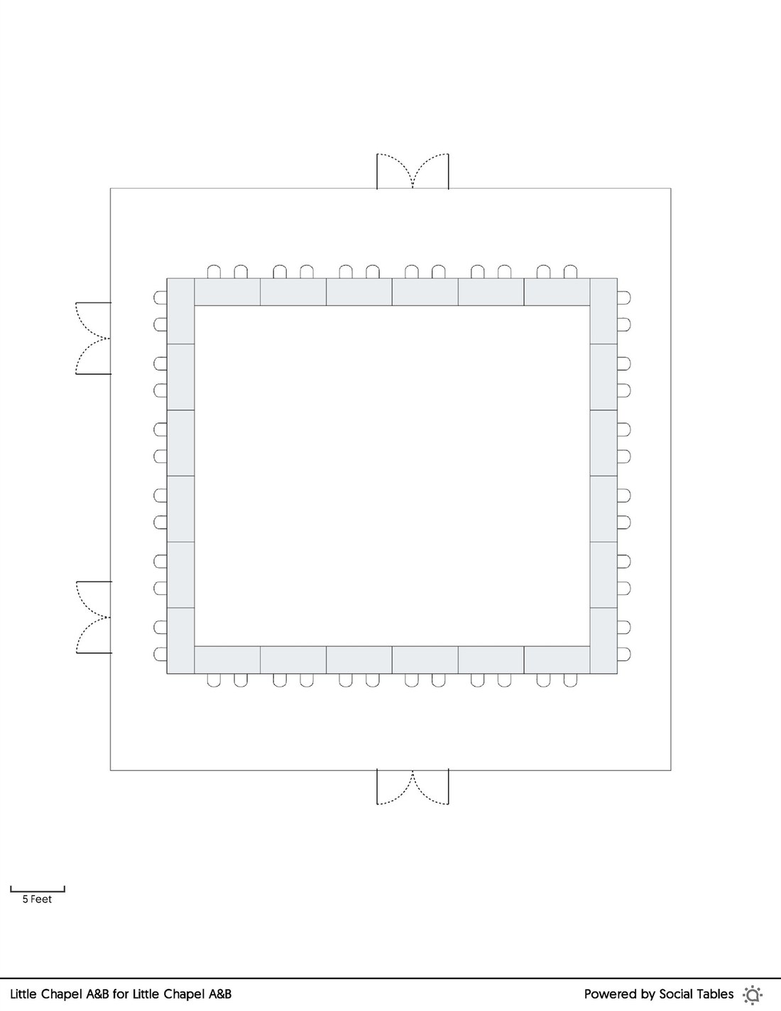 Little Chapel A & B — Hollow square